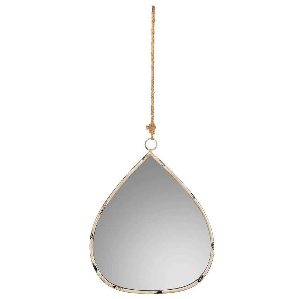 Specchio da parete in metallo dorato 34x3x41,5h