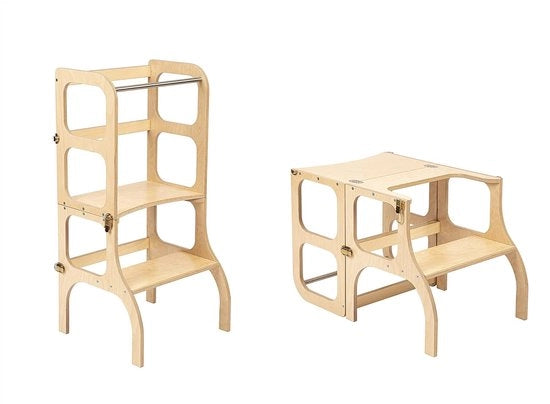 Tavolo da apprendimento pieghevole con funzione di seduta - Altezza da in piedi 45 cm