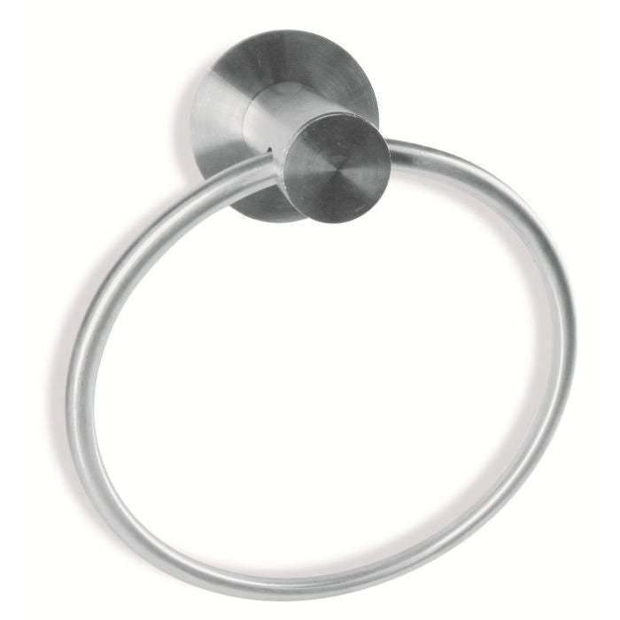 AandA Portasciugamani da parete ad anello in acciaio Inox