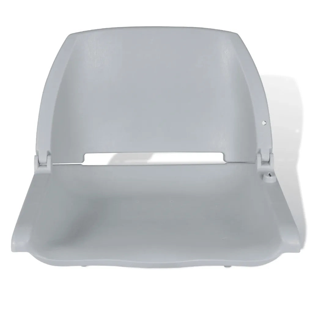 Sedile per Barca Pieghevole senza Cuscino Grigio 48x51x41 cm 90417