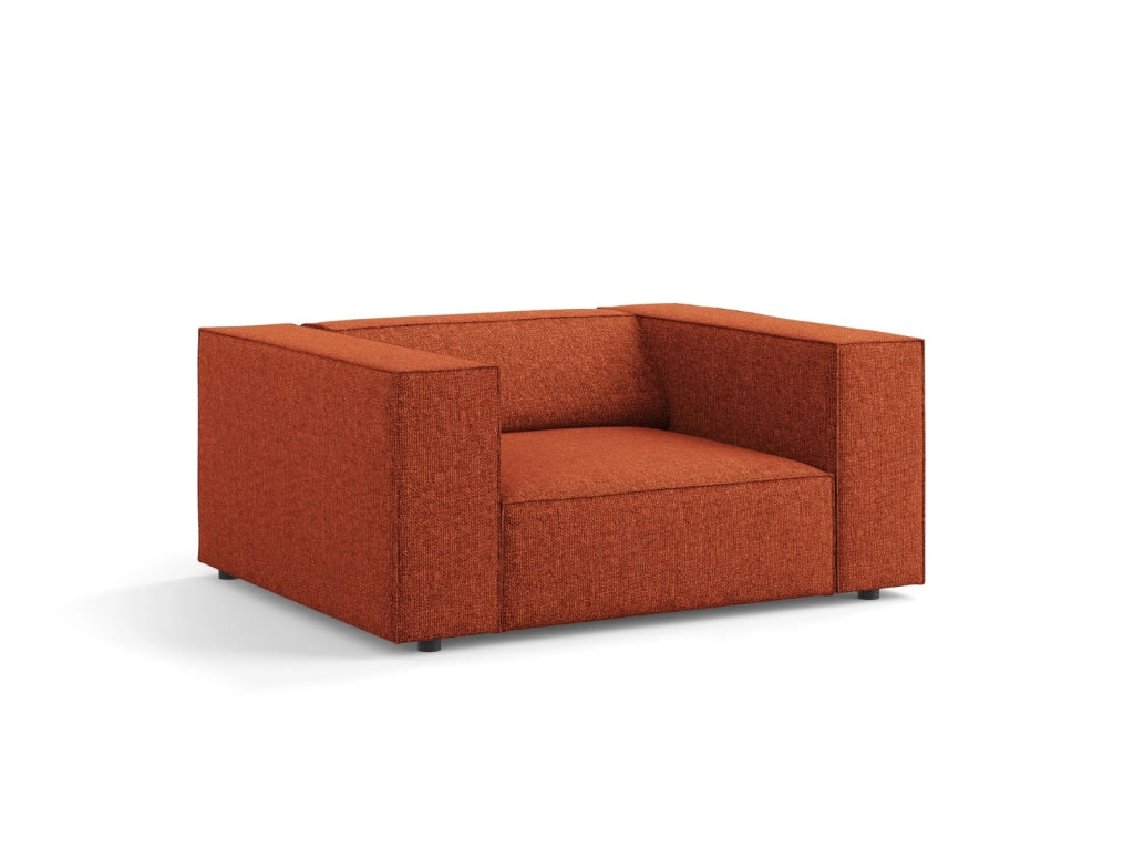Cosmopolitan Design - Poltrona "Arendal" in ciniglia terracotta 