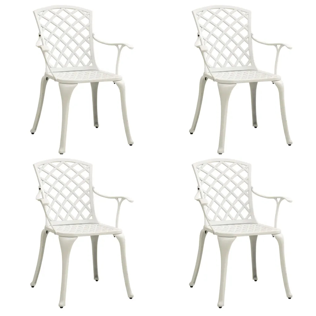 Set da Bistrot 5 pz in Alluminio Pressofuso Bianco cod mxl 37787
