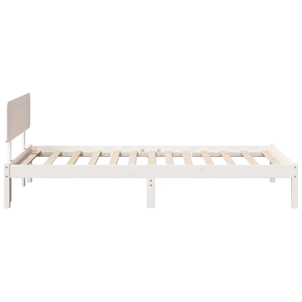 Struttura del letto Bianco 80 x 200 cm Pino massello 872126