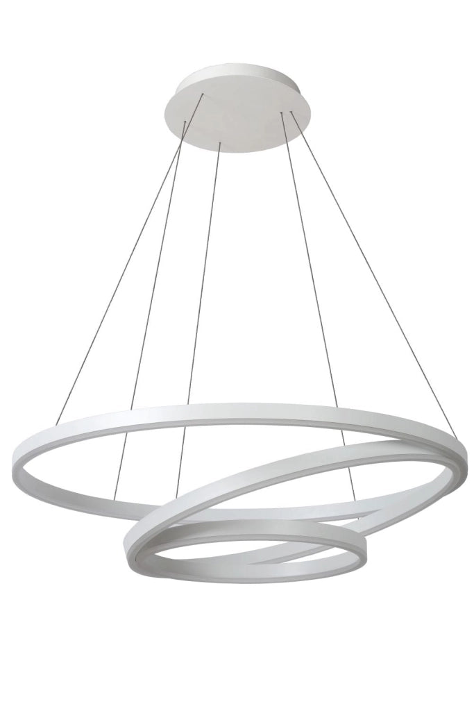 Lampadario Lucide Triniti LED 136W 3000K bianco 80cm
