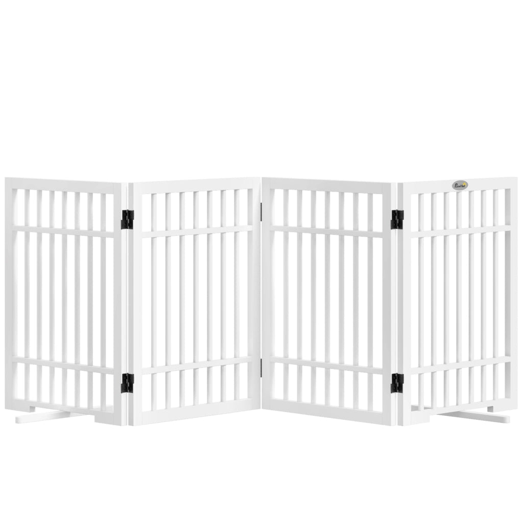Cancello per cani pieghevole ¨C zephmum ¨C 183x24.5x61 cm bianco