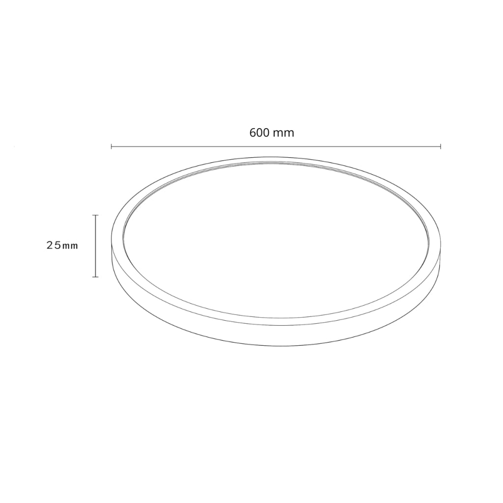 Plafoniera LED rotonda bianca Ø60 50W CCT California
