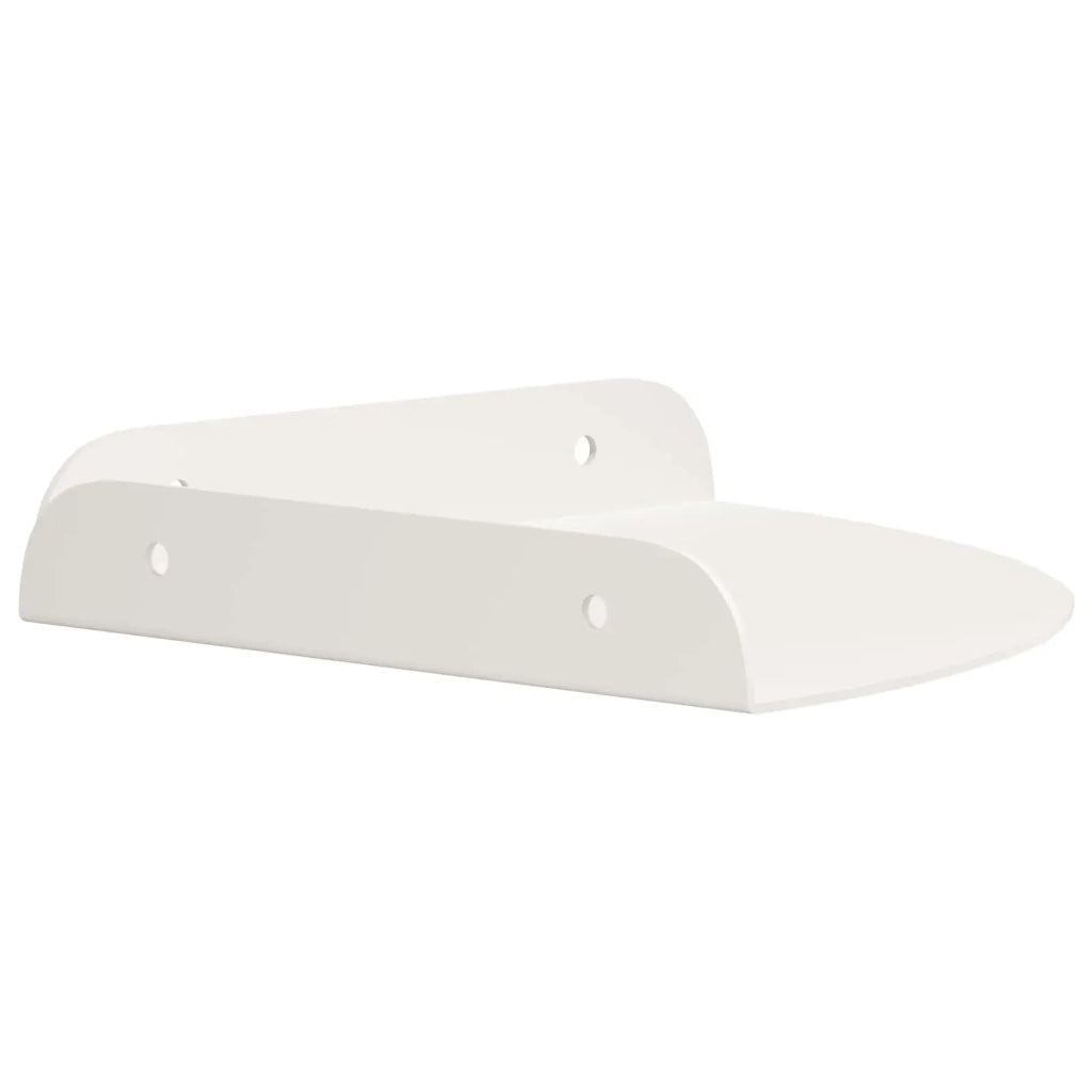 Mensola sospesa con lo scaffale 4 pcs Bianco 18 x 18 x 2 cm