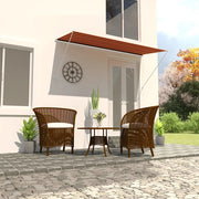 Tenda da Sole Retrattile-Tenda parasole per Patio 300x150 cm Arancione e Marrone 874598