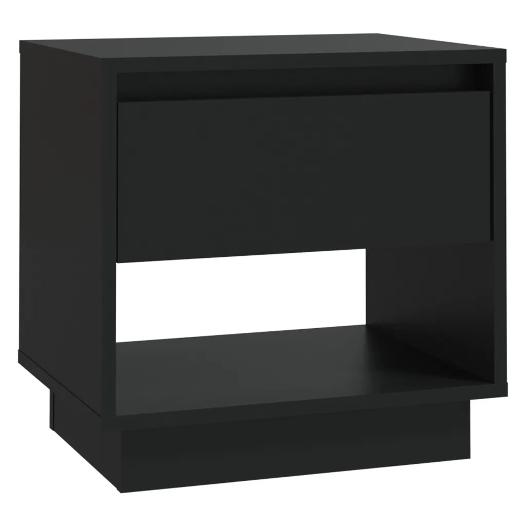 Comodino Nero 45x34x44 cm in Truciolato cod mxl 53310