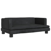 Lettino per Cani Nero 80x45x30 cm in Velluto CFW3295461