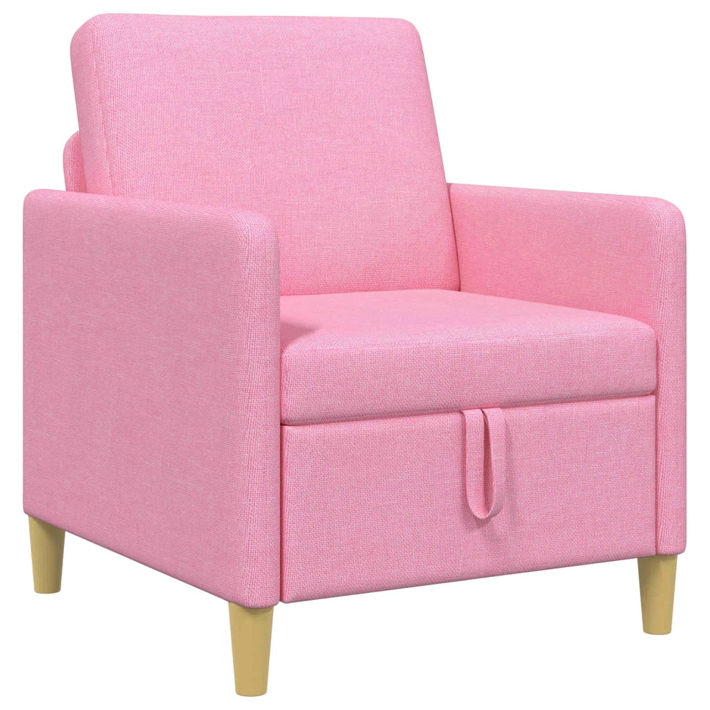 Divano con Storage Rosa 72 x 78 x 87 cm Poliestere 42036875