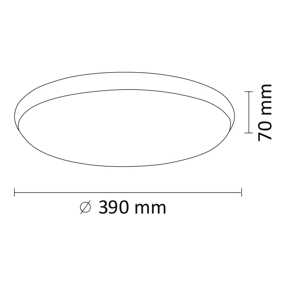 Plafoniera LED Polux Kern bianco oro 39cm 24W 4000K