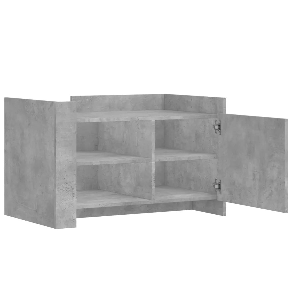 vidaXL Tavolino Salotto Grigio Cemento 80x50x50 cm Legno Multistrato