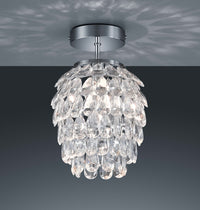 Plafoniera da Interno Attacco E27 in Metallo Cromo