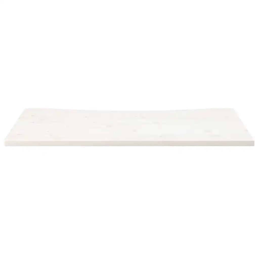 Piano Scrivania Bianco 110x55x2,5 cm in Legno Massello di Pinocod mxl 94438