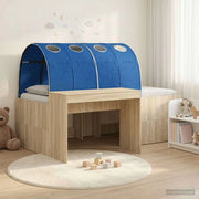 Letto alto per bambini con scrivania 3 pz Rovere Sonoma e Blu 3423685
