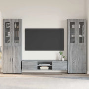 Set mobile TV FLORIN 3 pcs Grigio Sonoma Legno multistrato