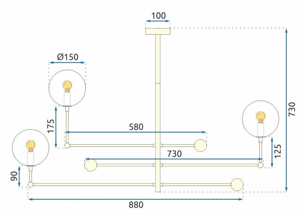 Lampada APP919-6CP