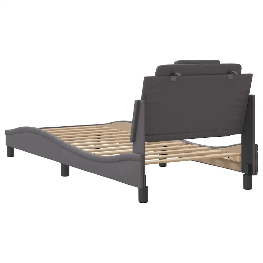 Giroletto Viana senza Materasso Crema 90x190 cm in Similpelle 3208064
