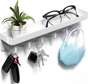 Organizzatore per chiavi o utensili da cucina, con 6 ganci, spaziale, portatile, senza forature, fissaggio alla parete