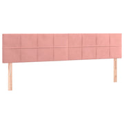 Testiera | Testata Rosa 180x5x78/88 cm in Velluto