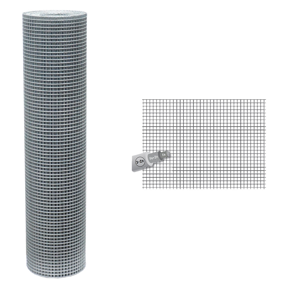 RETE ELETTROSALDATA ZINCATA 50 x 25 Filo Ø mm. 1,8 - H. cm 120  - SIDEX