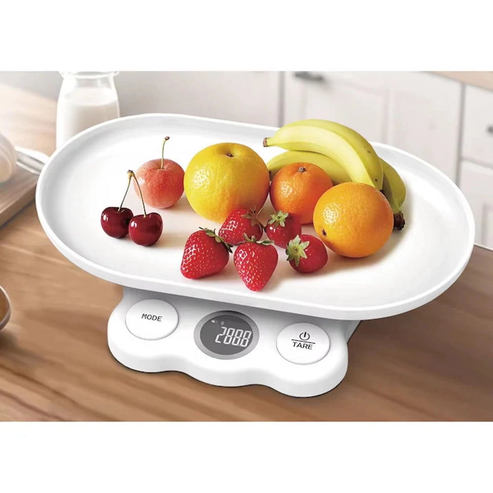 Trade Shop - Mini Bilancia Digitale Per Misurazione Alimenti Animali Domestici Con Ciotola Q-c220 -