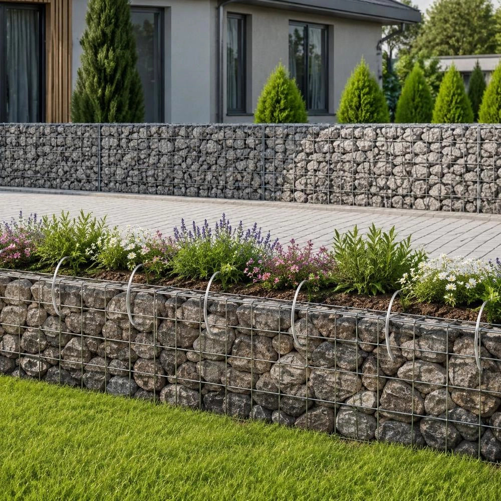 Gabion Spacers, 50 Pieces, Galvanized Steel, 50 Cm