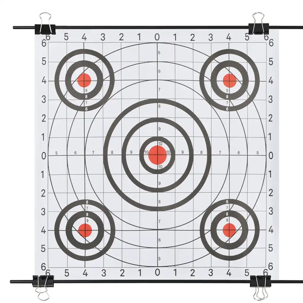 Supporto Bersagli di Carta con Fogli di Tiro 78x76cm Acciaio 91935