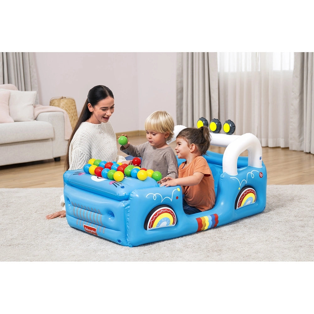 Trade Shop - Piscina Gonfiabile Per Bambini Forma Fuoristrada Safari Con Palline Cofano Apribile 93577 -