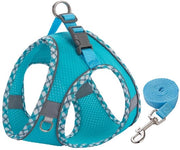 Cinturoni per gatti - Cinturone per piccoli cani Anti-fuga corda - Cinturone per gatti flessibile - Giacca in cotone riflettente e tessuto respirante - Kit di cinturone e corda per sicurezza - Cinturone per gatti - 

Modello: S
