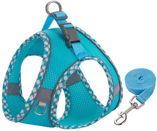 Cinturoni per gatti - Cinturone per piccoli cani Anti-fuga corda - Cinturone per gatti flessibile - Giacca in cotone riflettente e tessuto respirante - Kit di cinturone e corda per sicurezza - Cinturone per gatti - 

Modello: S