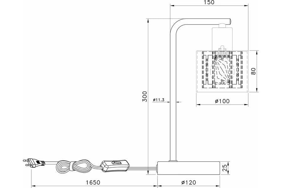 Lampada da tavolo oro glamour Elmo 1xE14 40W Reality