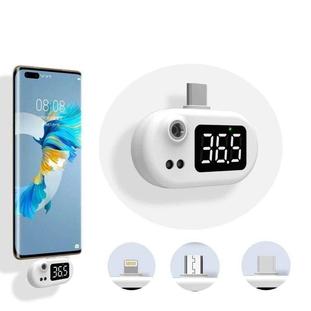 Trade Shop - Termometro Digitale Per Smartphone Ir Misurazione Temperatura Senza Contatto Iph -