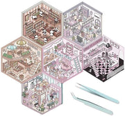 Sticker 3D - 8 pezzi - Sticker cartoonistici - Attività di ricreazione - Riduzione dello stress - Materiale PET impermeabile - Modelli carini - Sticker per scrapbooking