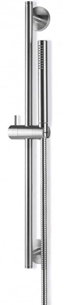 Saliscendi Asta con Doccetta in Acciaio Inox Satinato Nilo