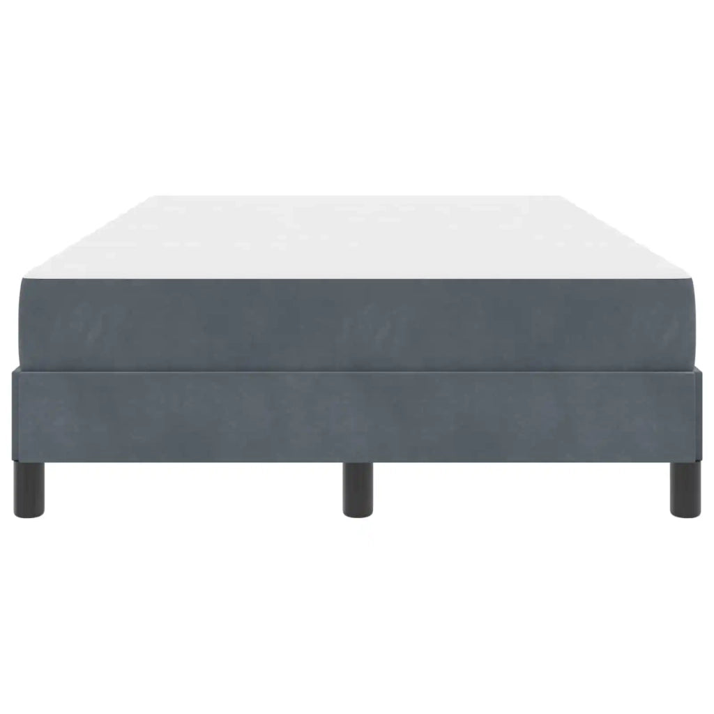 Letto a molle con materasso Grigio scuro 120 x 190 cm Tessuto 3398678