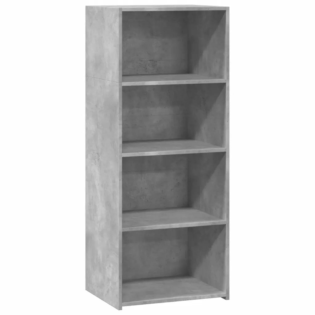 Credenza-Buffet-Armadio da cucina Grigio Cemento 50x41x124 cm in Legno Multistrato
