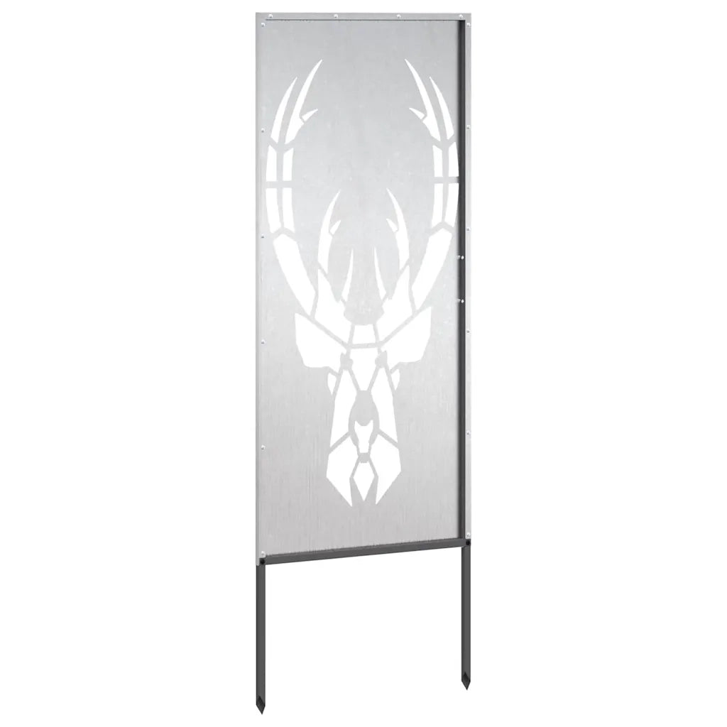vidaXL Pannello Decorativo da Giardino Argento 50 x 140 cm