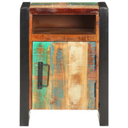 Comodino | Armadio da Notte | Mobiletto da notte 40x35x55 cm in Legno Massello di Recupero