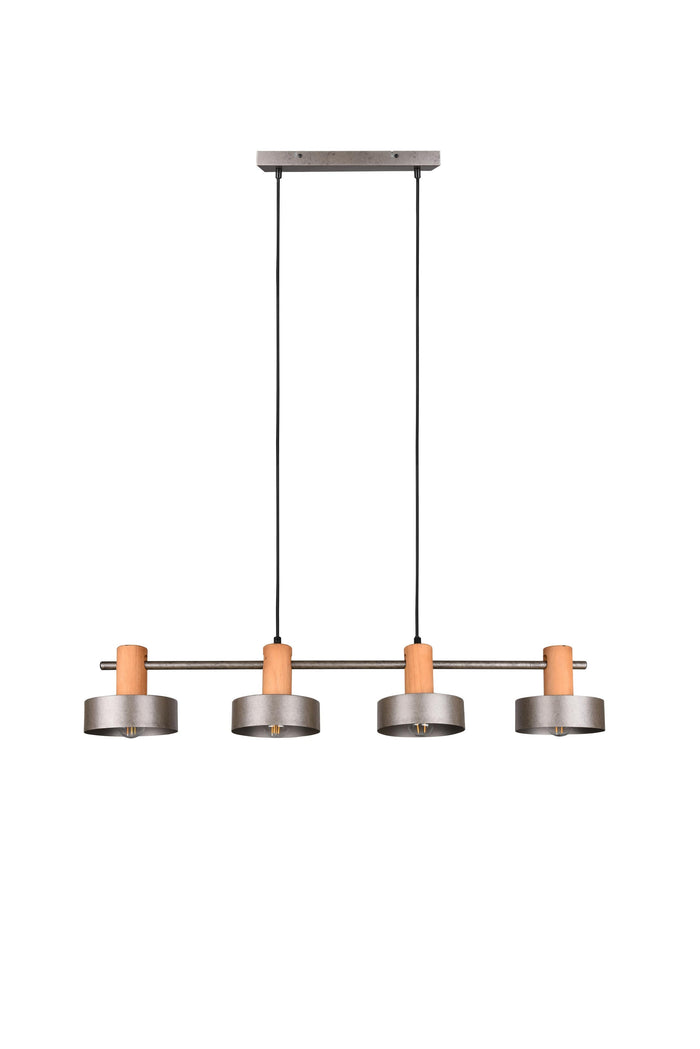 Lampada a Sospensione da Interno a Led in Metallo Nichel Anticato