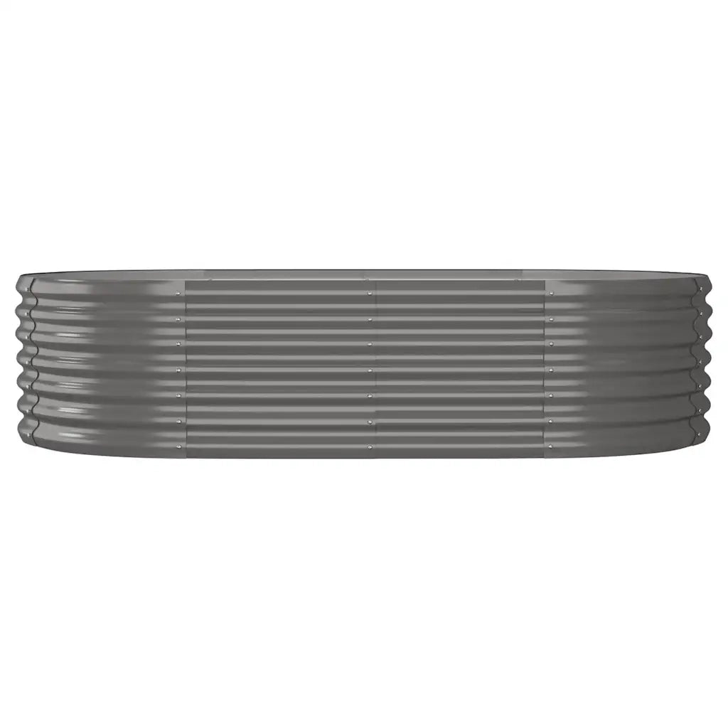 Letto Giardino Acciaio Zincato 152x80x36 cm Grigio 318914