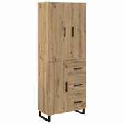 Credenza 2 pz | Madia | Buffet da pranzo | Armadio da pranzo Rovere artigianale 69,5 x 34 x 180 cm