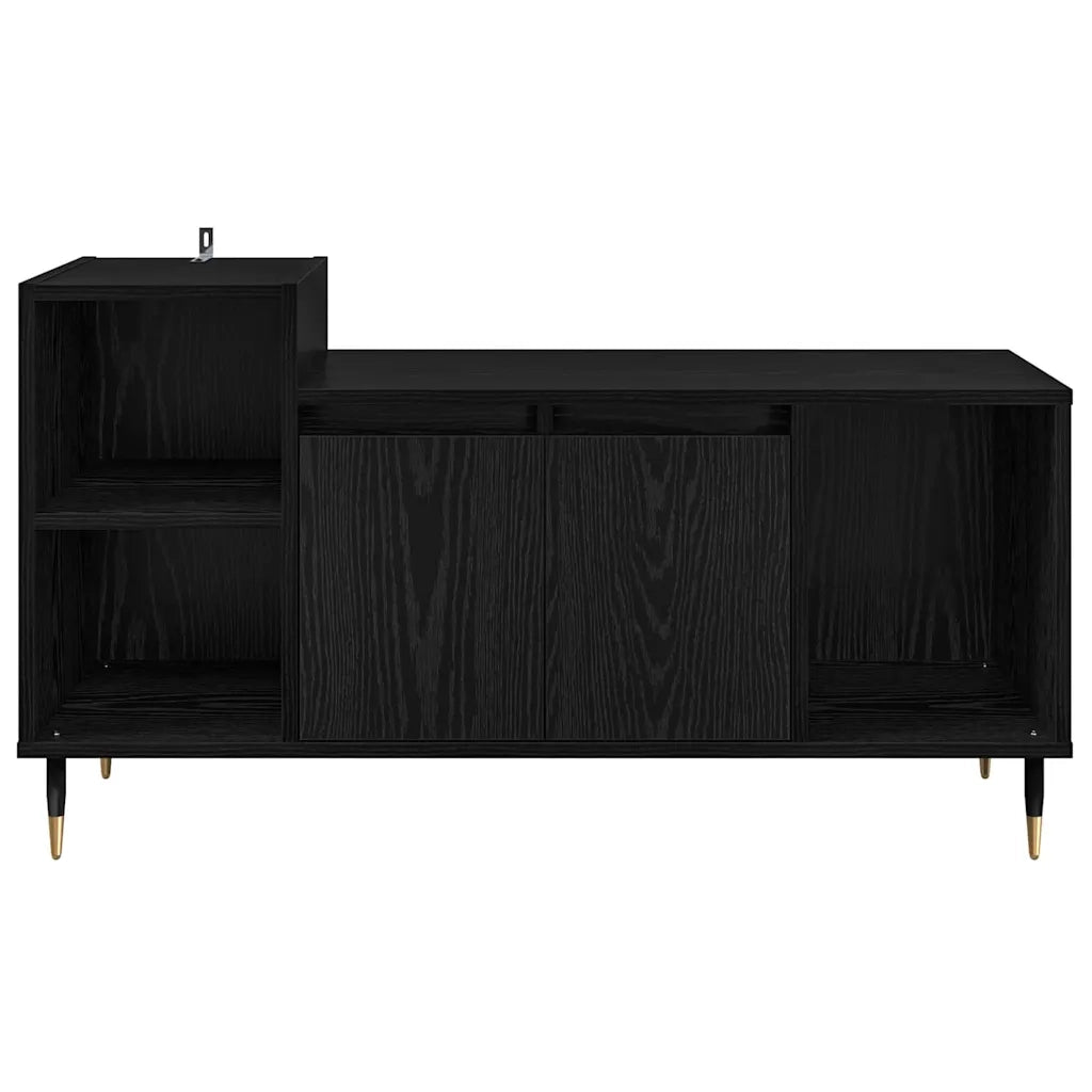Mobile TV Rovere Nero 100 x 35 x 55 cm Legno multistrato 882719