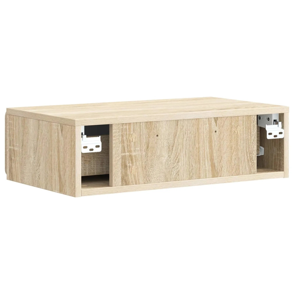 Tavolino da Parete Laterale Rovere Sonoma 59 x 34,5 x 17 cm 898317