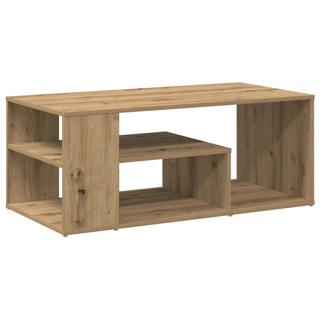 Tavolino Salotto Rovere Artigianale 100x50x40 cm in Truciolato 856557