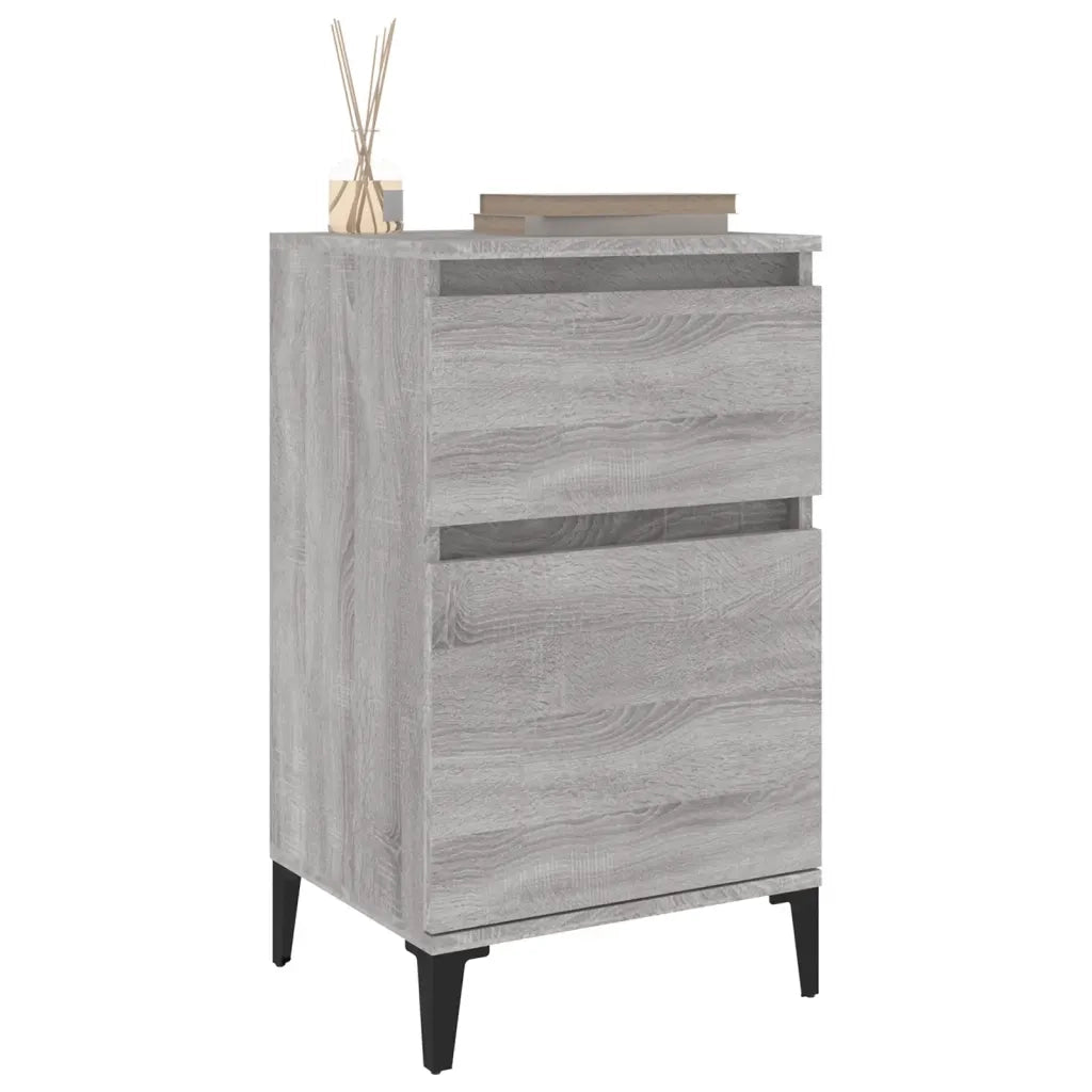 Comodino Grigio Sonoma 40x35x70 cm 819720