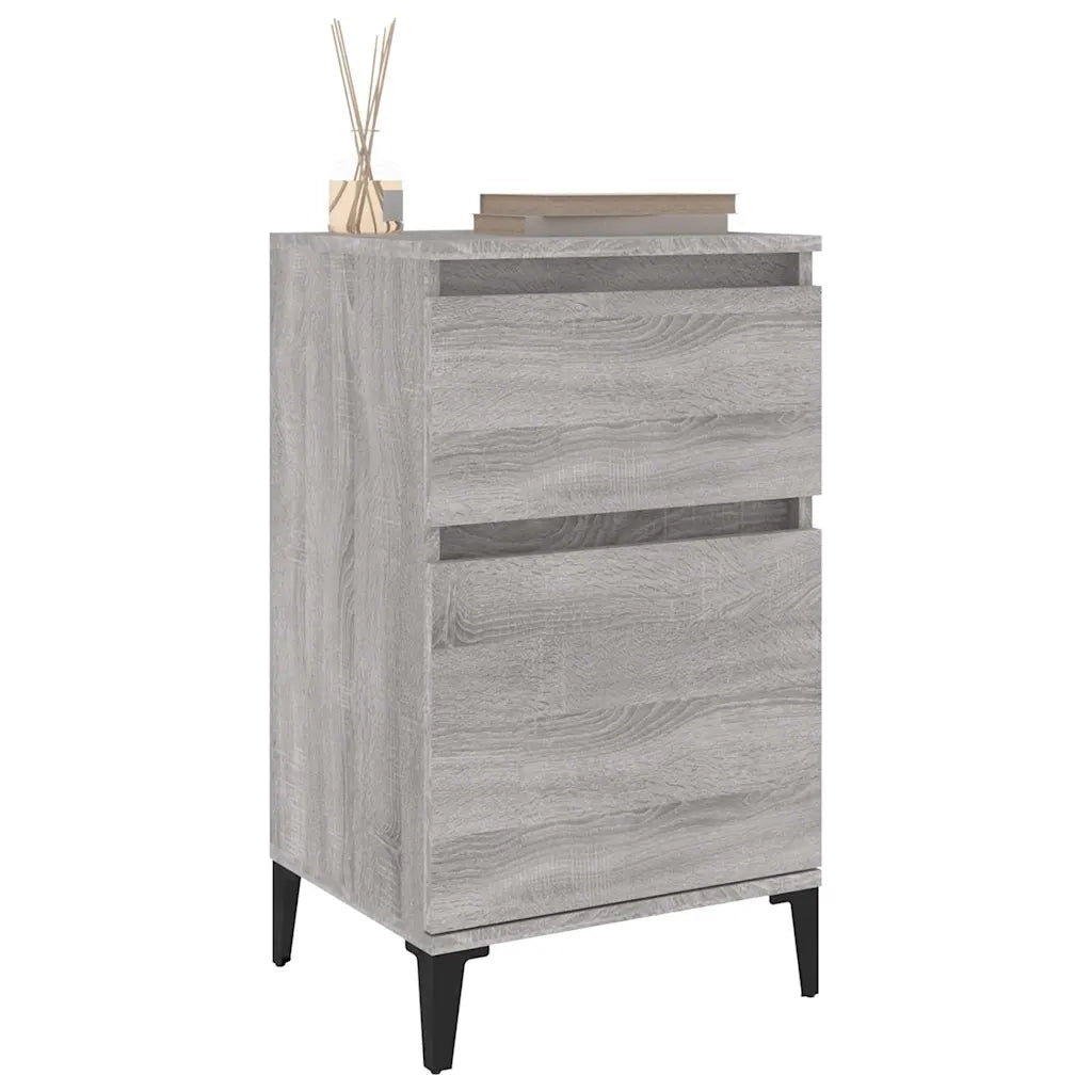 Comodino Grigio Sonoma 40x35x70 cm 819720