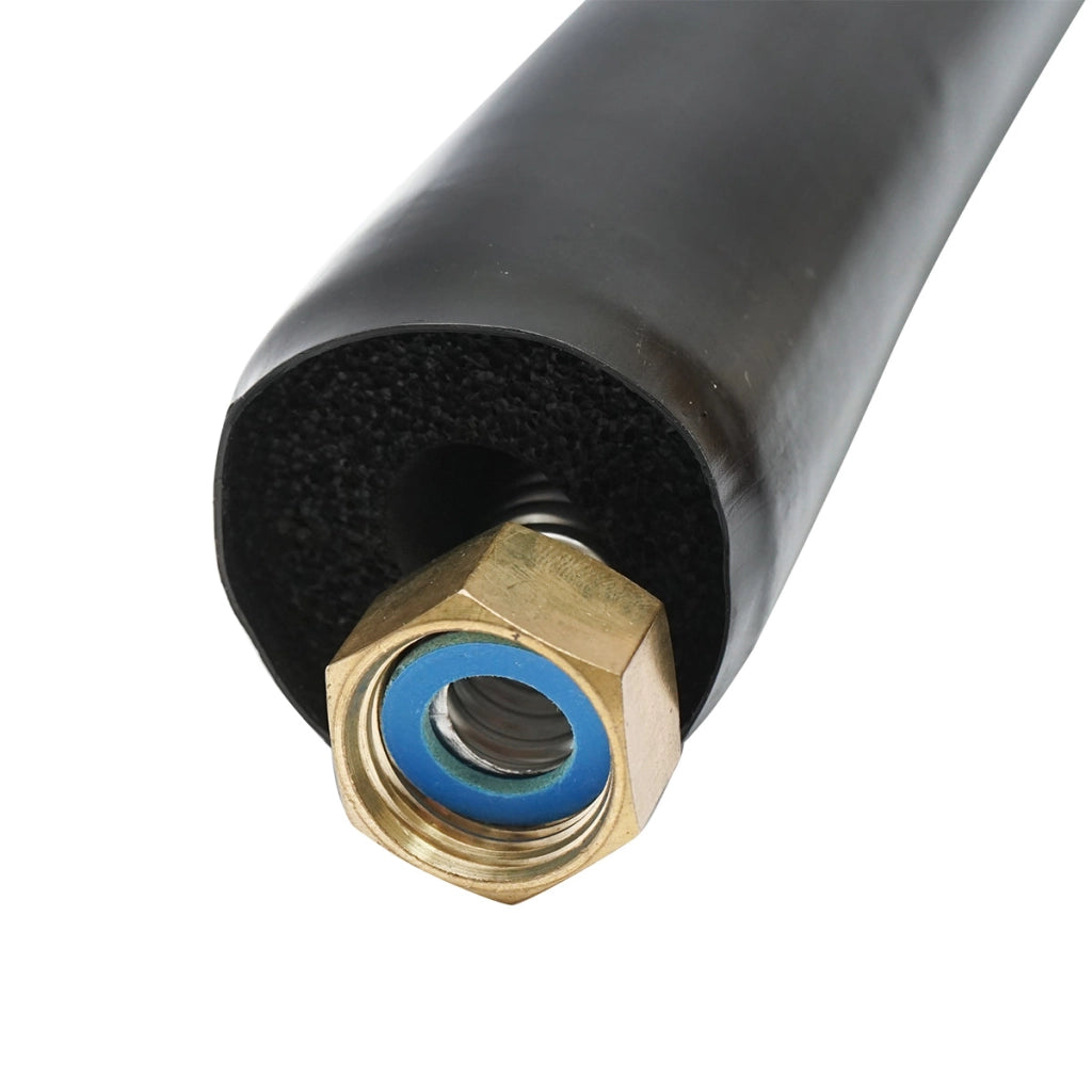 Tubo flessibile in acciaio inox da 500 mm, 1/2" con isolamento in EPDM per pannelli solari