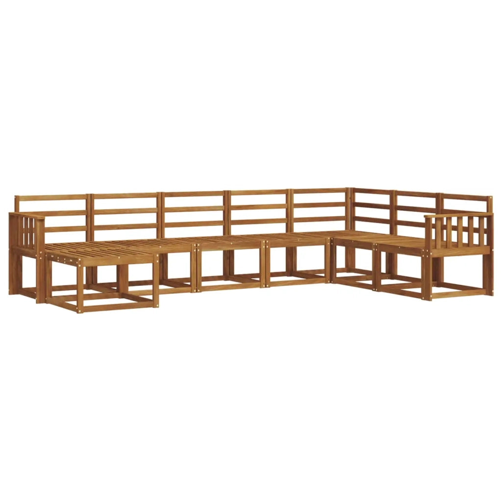 Set di divani da esterno 8 pcs Naturale